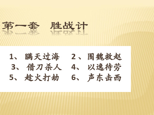 小学语文四上《围魏救赵》ppt课件