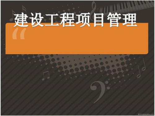 建设工程项目管理教材(PPT 46张)