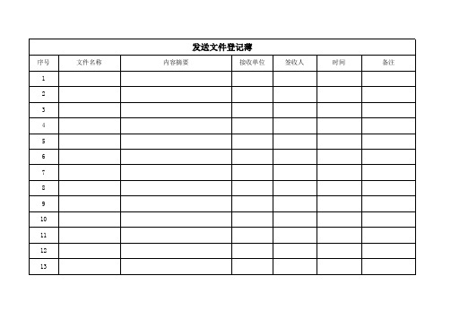 发文薄