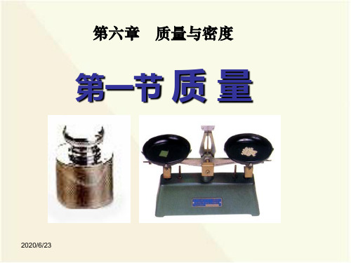 新人教版八年级物理《质量》质量与密度PPT课件