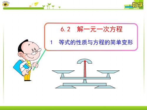 6.2.1--等式的性质与方程的简单变形