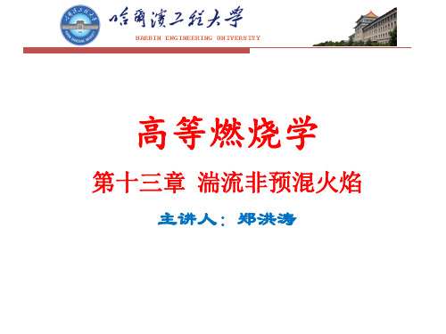 高等燃烧学讲义第13章(郑洪涛4学时)