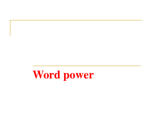 译林英语模块四Unit3Word power(共31张PPT)