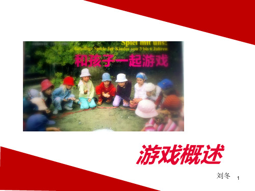 游戏概论 学前教育学