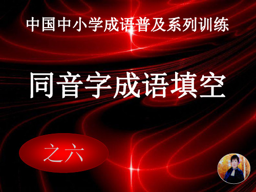 中小学同音字成语填空 之六