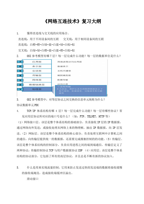 《网络互连技术》复习大纲