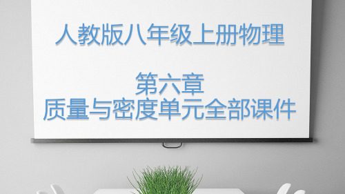 人教版八年级上册物理第六章 质量与密度单元全部课件