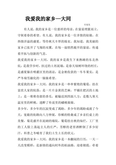 我的家乡-大同