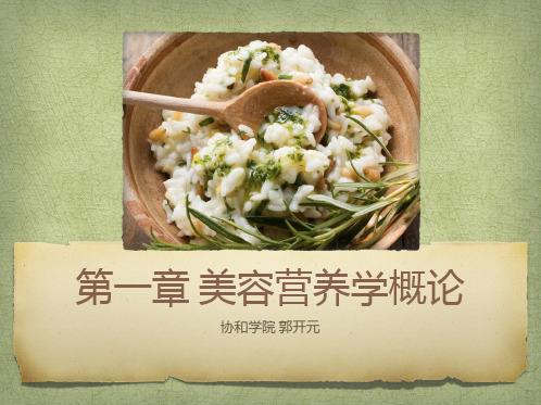 美容营养学概论+能量