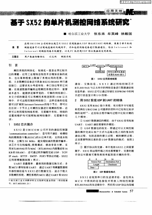 基于SX52的单片机测控网络系统研究