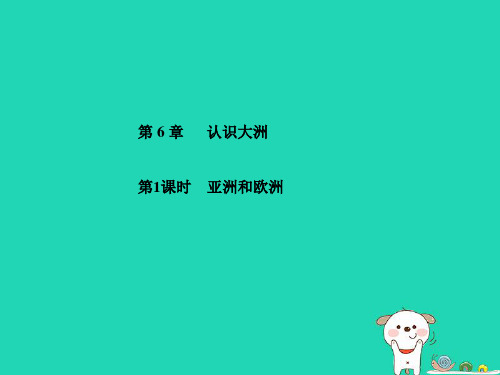 青岛市中考地理七年级下册第6章认识大洲(第1课时)复习课件