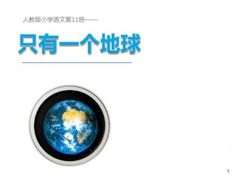 只有一个地球ppt课件