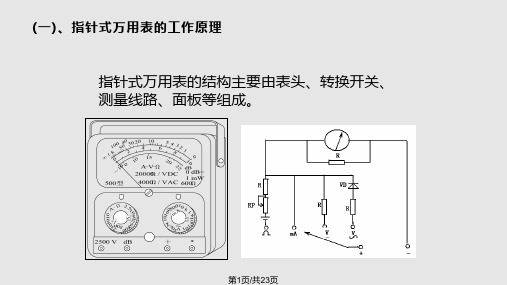电工三表的使用PPT课件