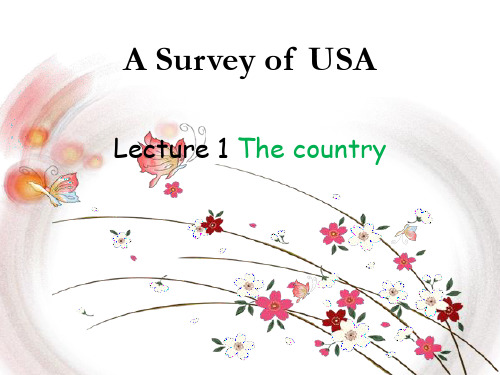 《英语国家概况》A Survey of USA 课件