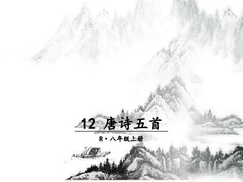 八年级上册语文 12 唐诗五首 PPT课件