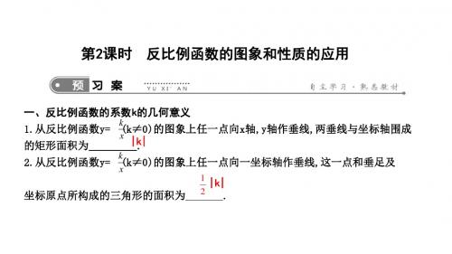新人教版九年级下册数学课件：反比例函数的图象和性质的应用