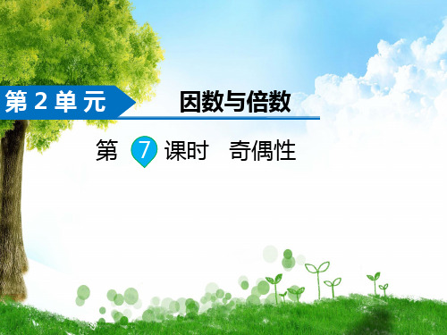 人教版数学五年级下册第7课时  奇偶性