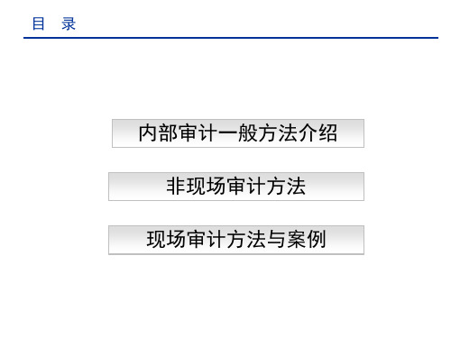 商业银行内部审计技术与方法PPT课件