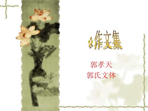 郭氏作文集