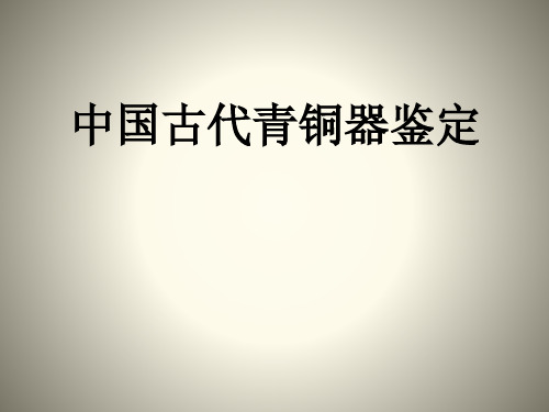 中国古代青铜器鉴定