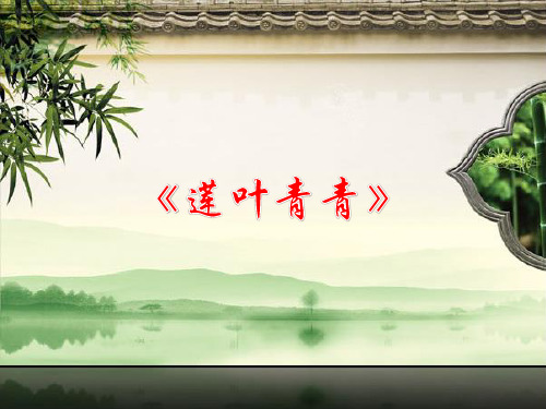 莲叶青青ppt