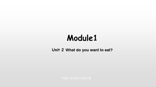 外研三起 6下 Module1 unit2ppt下载