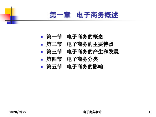 自考电子商务概论复习资料PPT课件