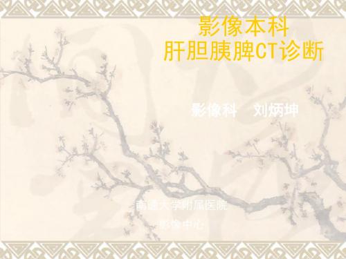 肝胆胰脾ppt课件