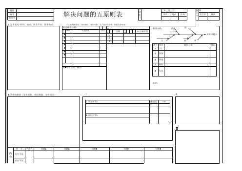 五原则分析表(模板)