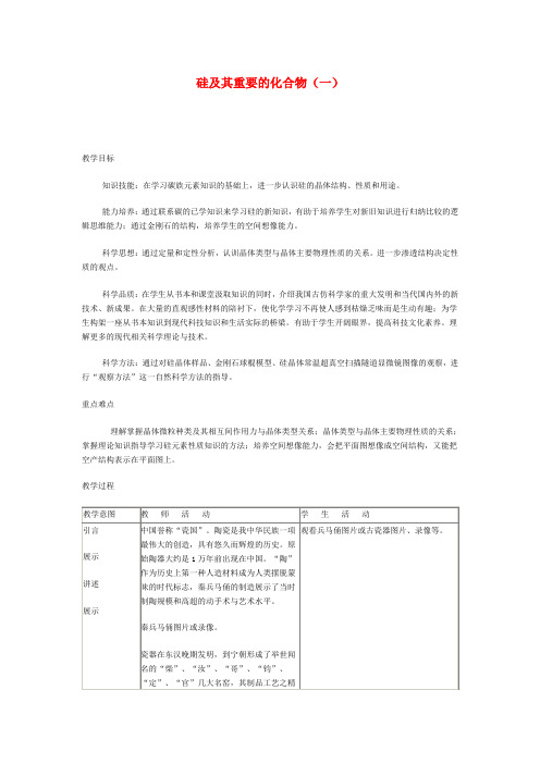 硅及其化合物