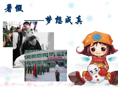 语文活动：暑假——梦想成真ppt
