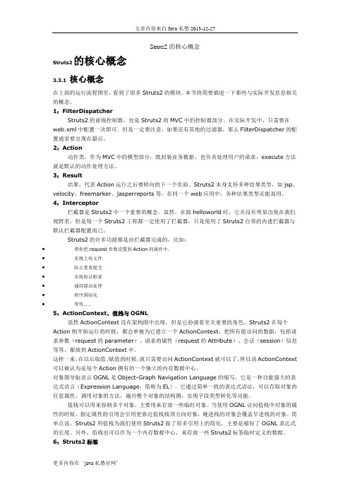 Struts2的核心概念(java私塾)