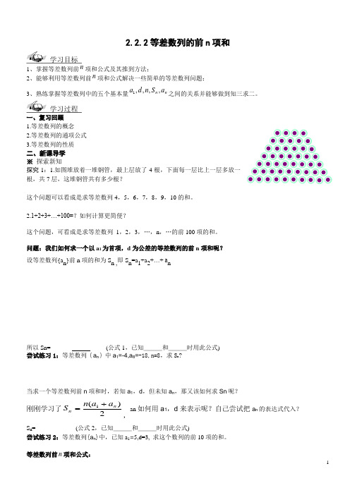 2.2.2等差数列的前n项和