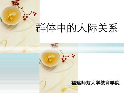 群体人际关系