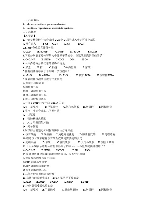 核苷酸代谢