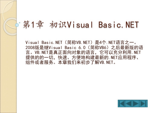 1 初识VBnet2008