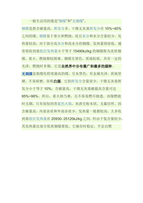 生活用煤