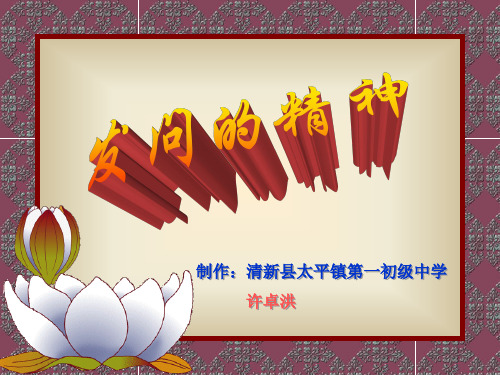 发问的精神.ppt
