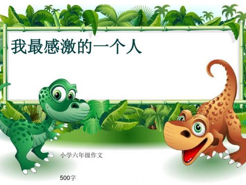 小学六年级作文《我最感激的一个人》500字(共9页PPT)