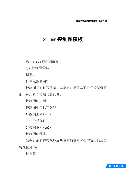 x—mr控制图模板