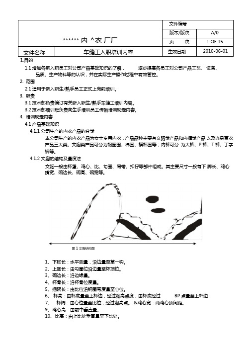 车缝工入职培训内容