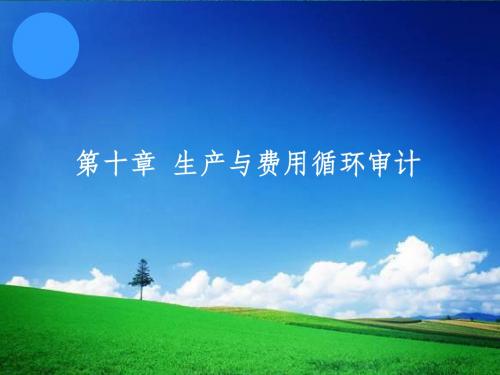 审计学生产与费用循环审计
