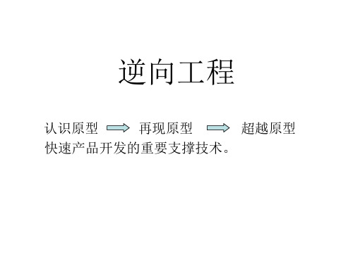 第一章 概论逆向工程