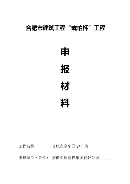 琥珀杯封面