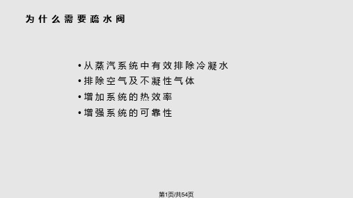 疏水阀的原理及应用PPT课件