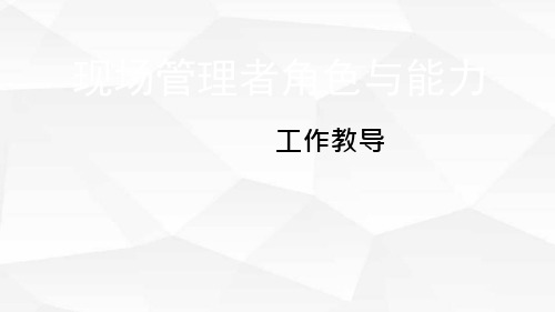 工作教导定义PPT课件