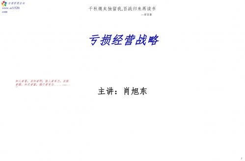 20150714肖旭东亏损经营战略