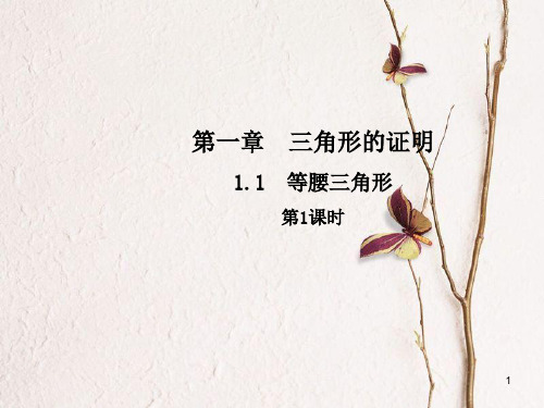 八年级数学下册 1.1 等腰三角形(第1课时)课件 (新版)北师大版.pptx