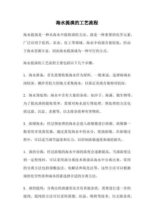 海水提溴的工艺流程