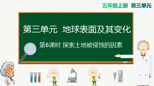 教科版五年级上册科学-探索土地被侵蚀的因素精品课件